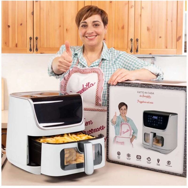 foto del prodotto cfadda fatto in casa da benedetta friggitrice ad aria bianca 6,5 l