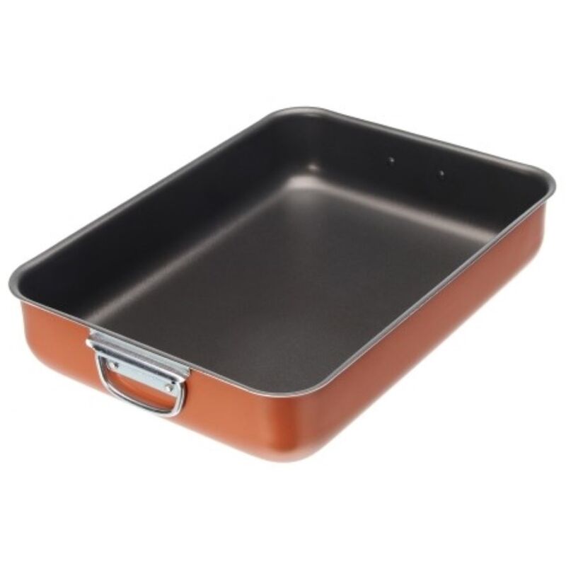 foto del prodotto cfadda lasagnera alluminio interno con manici cm 40x28 moneta