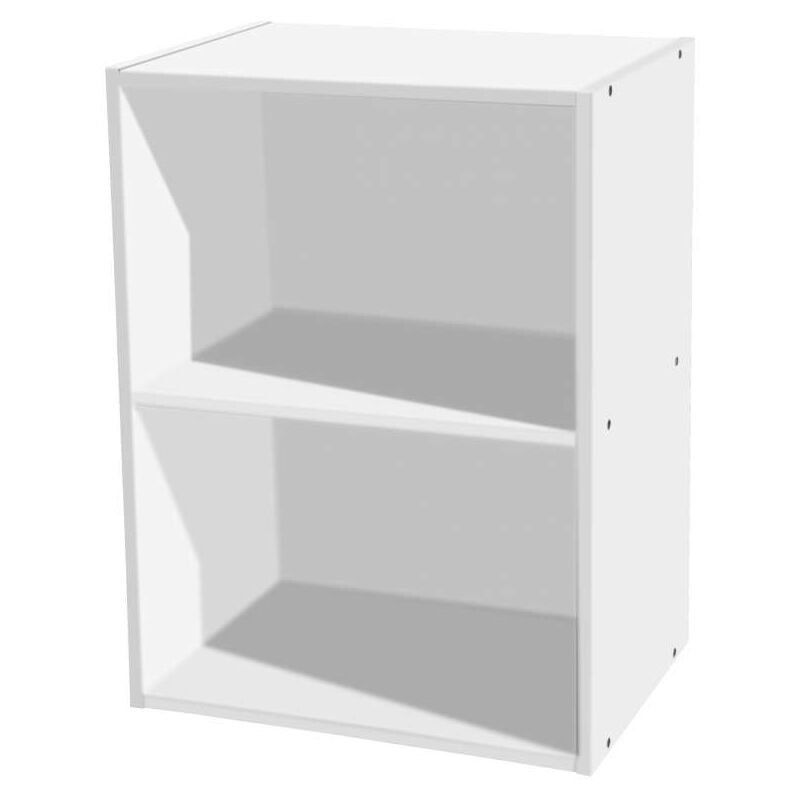 foto del prodotto cfadda libreria bianca 2 ripiani 40 x 29 x 54 cm ideale per ufficio e salotto
