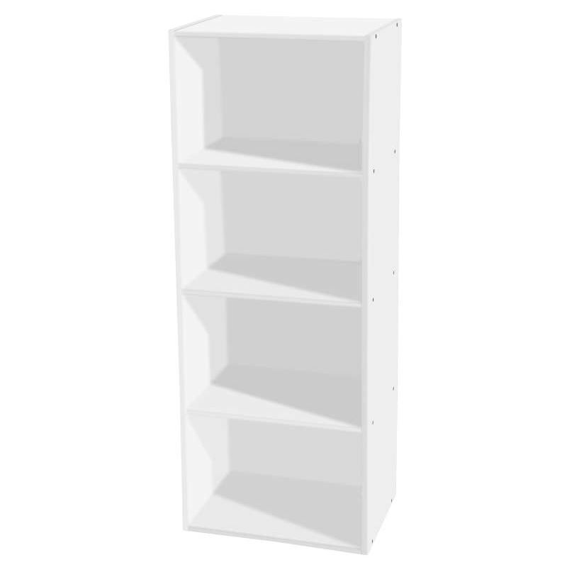 foto del prodotto cfadda libreria bianca 4 ripiani 40x29x106 cm ideale per ufficio e salotto