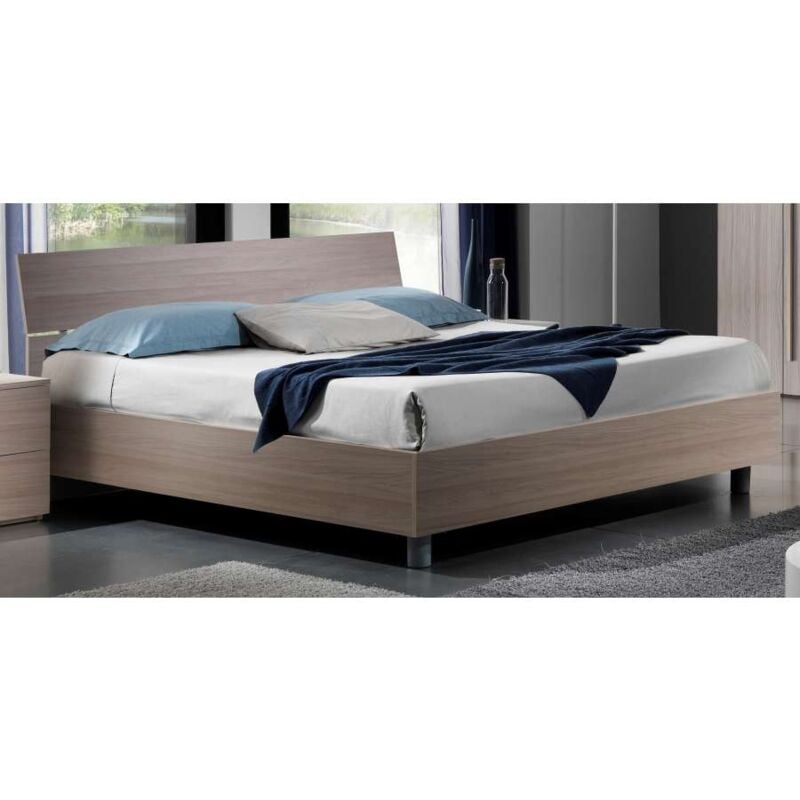 foto del prodotto cfadda - mcs mobili letto matrimoniale easy in olmo - 203x170 cm