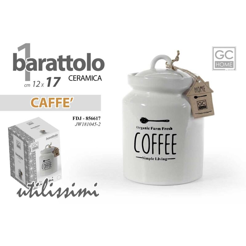 foto del prodotto cfadda organic farm barattolo in ceramica per caffe 12x12x17 cm