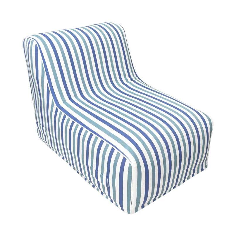 foto del prodotto cfadda poltrona gonfiabile domo mea blu righe 90x60x70cm