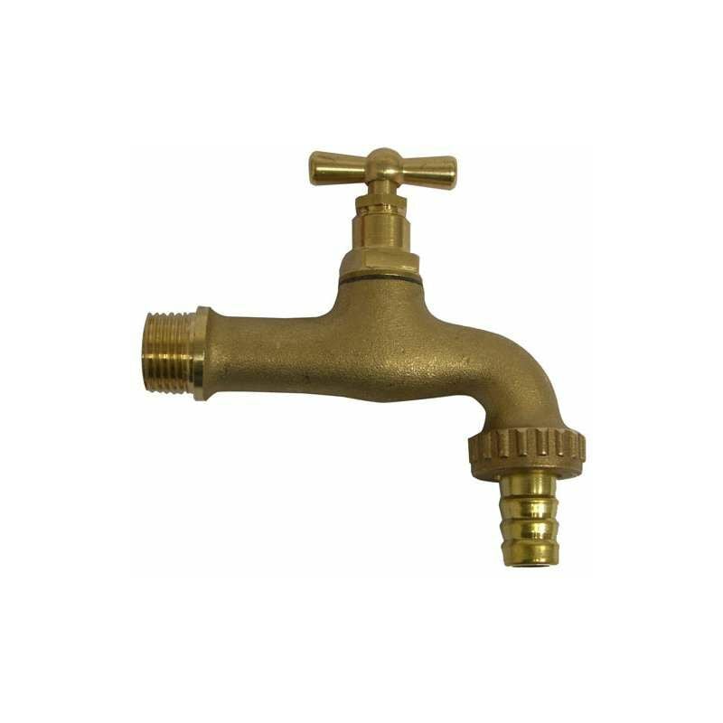 foto del prodotto cfadda rubinetto ottone sabbiato vite 1 2 portagomma 3 4 