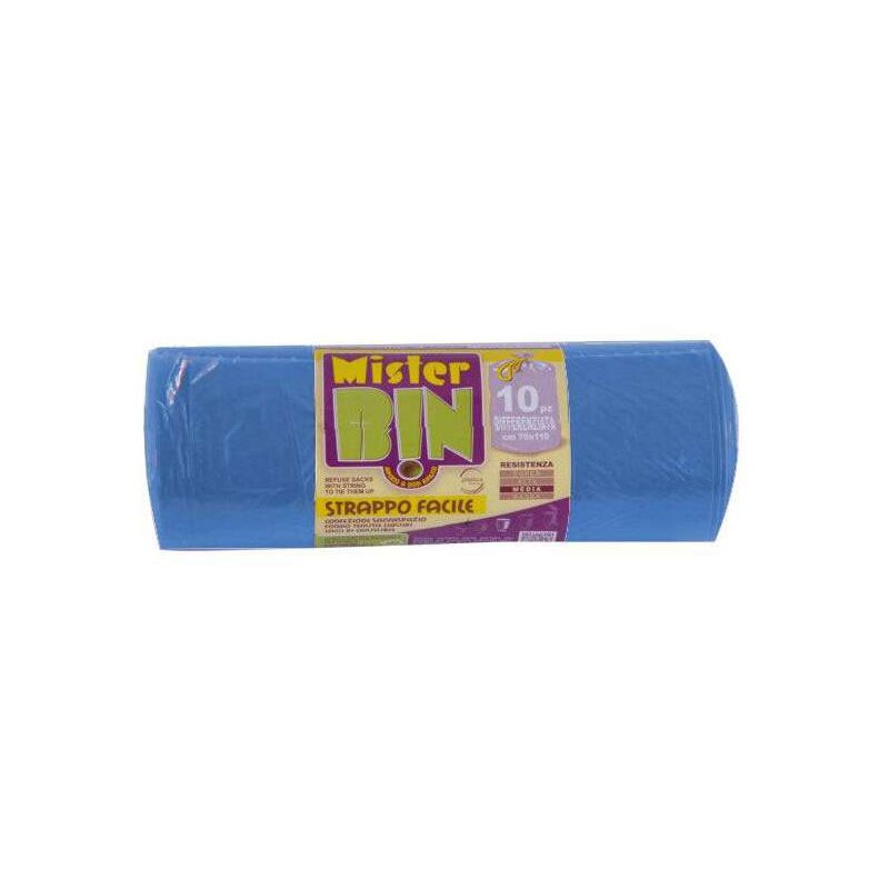 foto del prodotto cfadda sacco immondizia legacci azzurro 70x110 g 30 pz 10 mr.bin