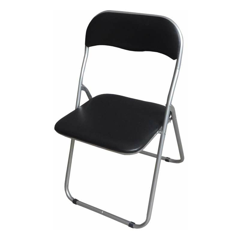 foto del prodotto cfadda sedia pieghevole imbottita nera confortevole e pratica 44x45x79 cm