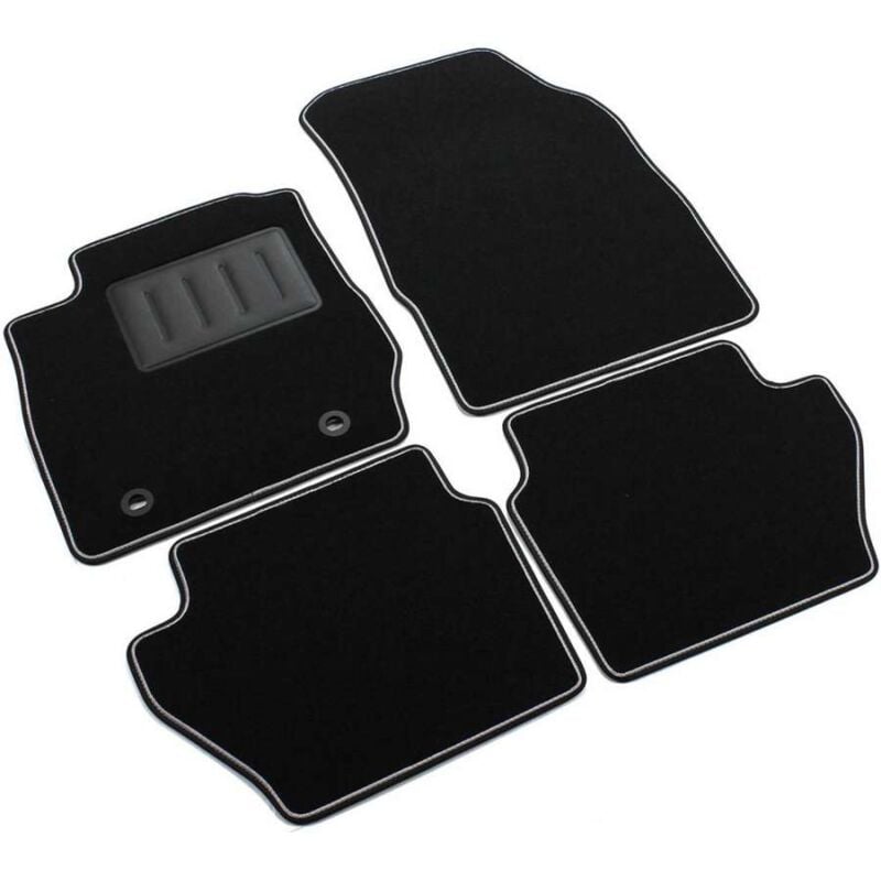 foto del prodotto cfadda set 4 tappetini auto ford fiesta mk7 dal 2008 2011 moquette neri antiscivolo sprint01301