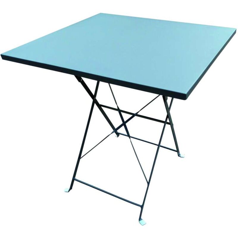 foto del prodotto cfadda tavolo pieghevole quadrato in metallo antracite 70x70cm