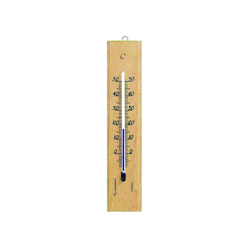 foto del prodotto cfadda termometro legno naturale rettangolare mm.140x30