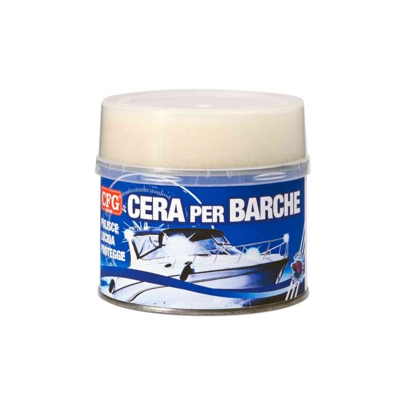 foto del prodotto cfg cera per barche deterge protegge lucida scafi idrorepellente 300 ml