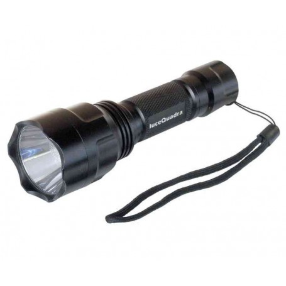 foto del prodotto cfg el018 torcia ricaricabile led con parabola batterie incluse 300m 10w ip65