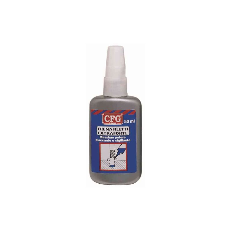 foto del prodotto cfg frenafiletti extraforte bloccante sigillante dadi bulloni flange 50 ml