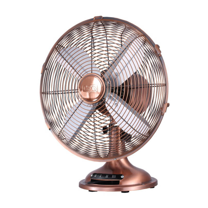 foto del prodotto cfg ventilatore da appoggio color rame 30cm vintage