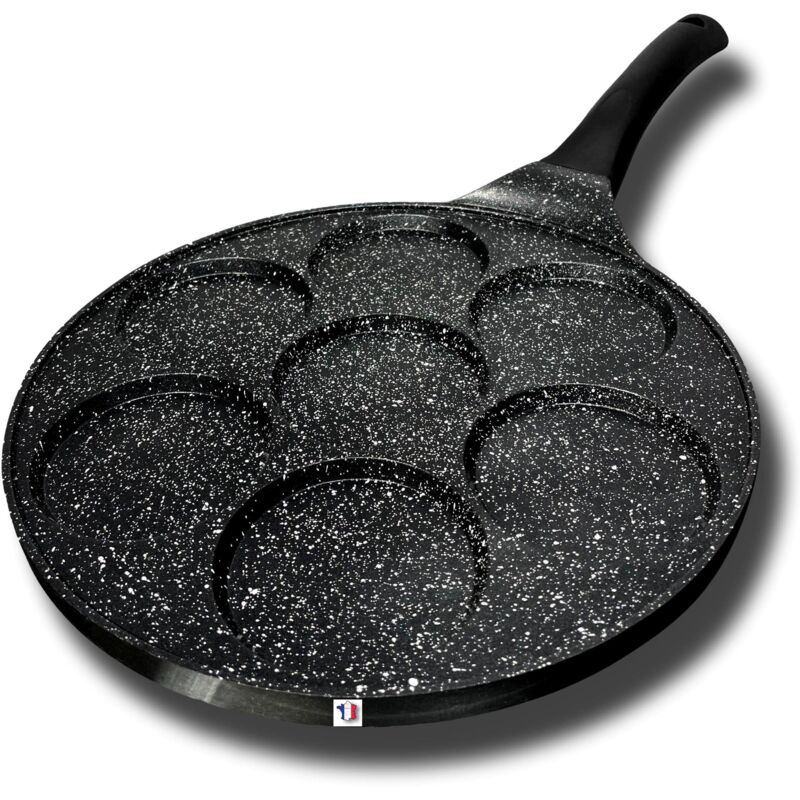 foto del prodotto cflagrant padella per pancake, 26 cm, in pietra, per tutti i tipi di fuochi e piano a induzione, senza acido perfluoroottanoico pfoa , cottura