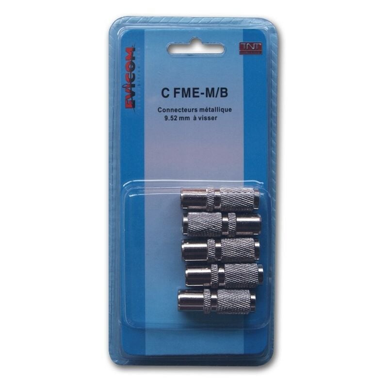 foto del prodotto cfme m b 5 connettori metallici da 9,52 mm da avvitare evicom