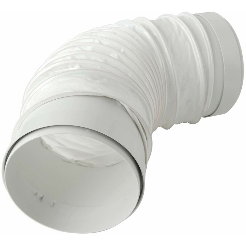 foto del prodotto cgf150b giunto flessibile 150 mm interno con imbocchi f f per tubi tondi. colore bianco la ventilazione