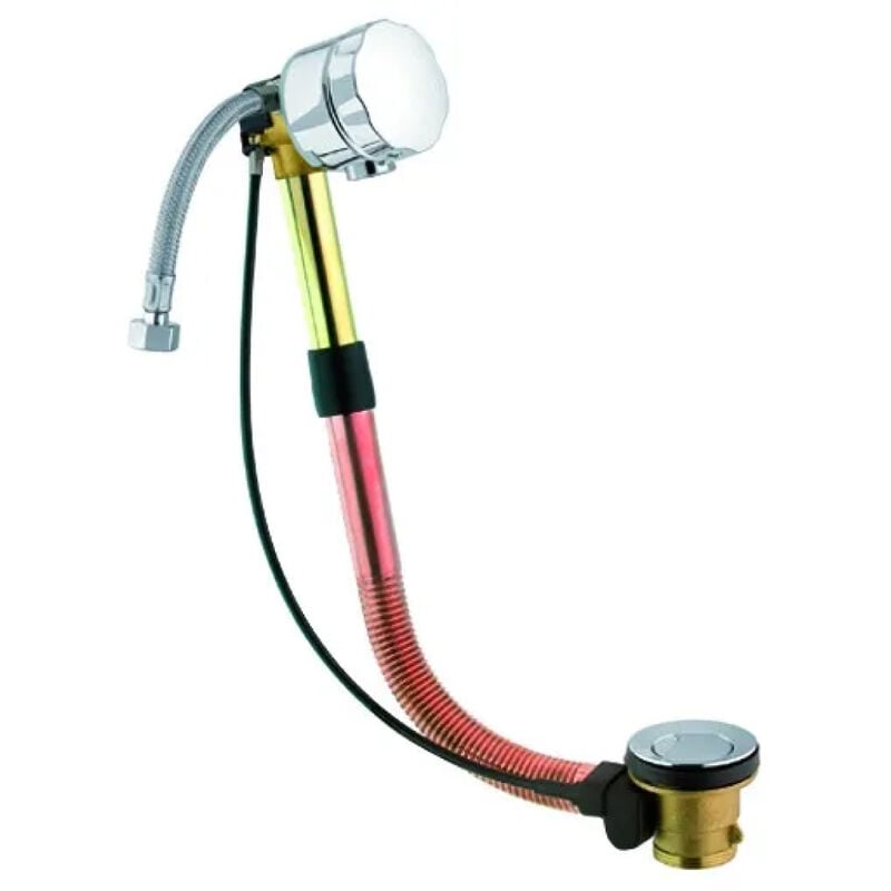 foto del prodotto cgs - colonna vasca con scarico automatico e erogazione in ottone cromato c.g.s. srl