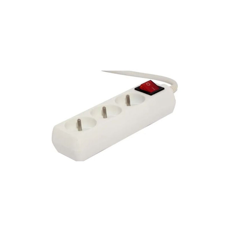 foto del prodotto chacon blocco con interruttore 3 x 16 a 1,5 m bianco fr 