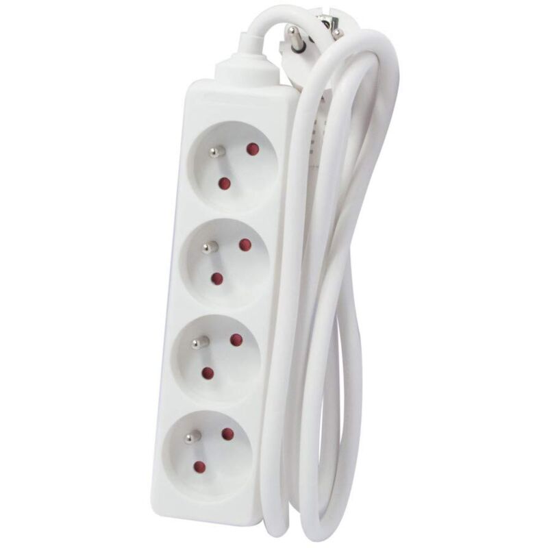 foto del prodotto chacon blocco multipresa bianco 4 x 16 a 3 m