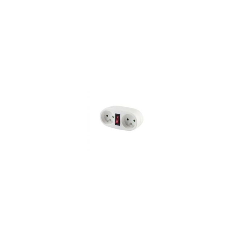 foto del prodotto chacon presa biplite bianca 2x16a con interruttore cha48005