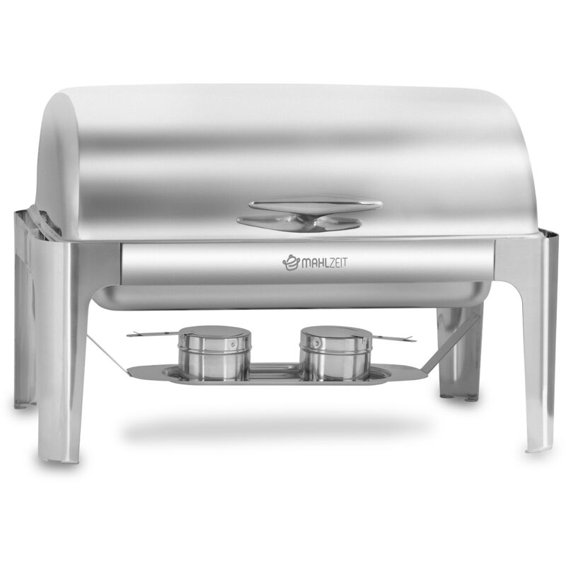 foto del prodotto chafing dish con roll top in acciaio inox, 8 litri, roll top, scaldavivande, contenitore riscaldante mahlzeit