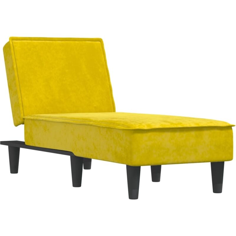 foto del prodotto chaise longue daybed da interno tre posizioni trasformabile in velluto giallo dec026194
