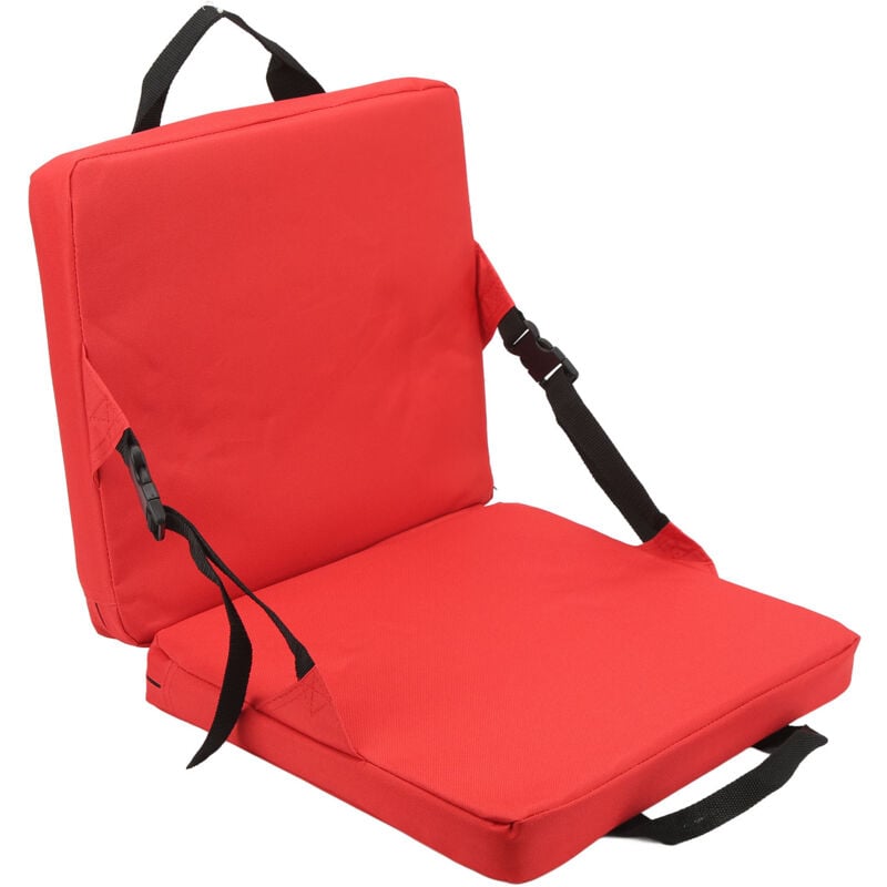 foto del prodotto chaise pliable d'ext rieur, dossier pour stade et plage plage avec dossier coussin en ponge douce rouge