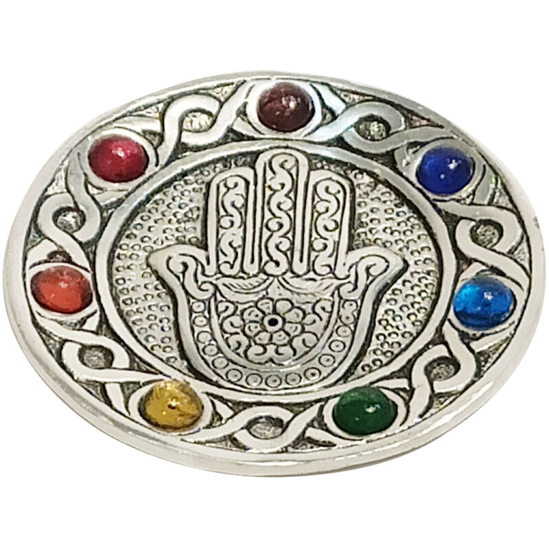 foto del prodotto chakra platone fatima completa natura piatto argento rotondo 1x11x11cm signes grimalt
