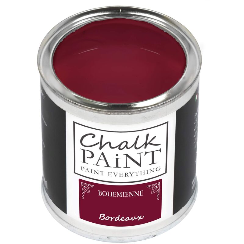 foto del prodotto chalk paint everything bohemienne bordeaux 250 ml senza carteggiare colora facilmente tutti i materiali