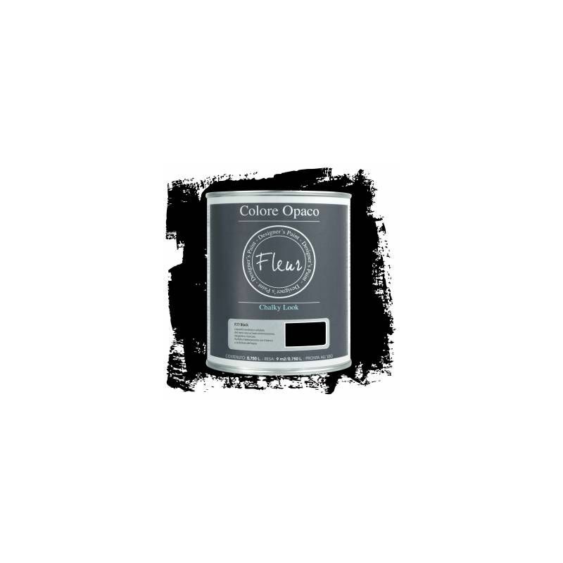 foto del prodotto chalky colore opaco effetto gesso 750 ml f77 black fleur