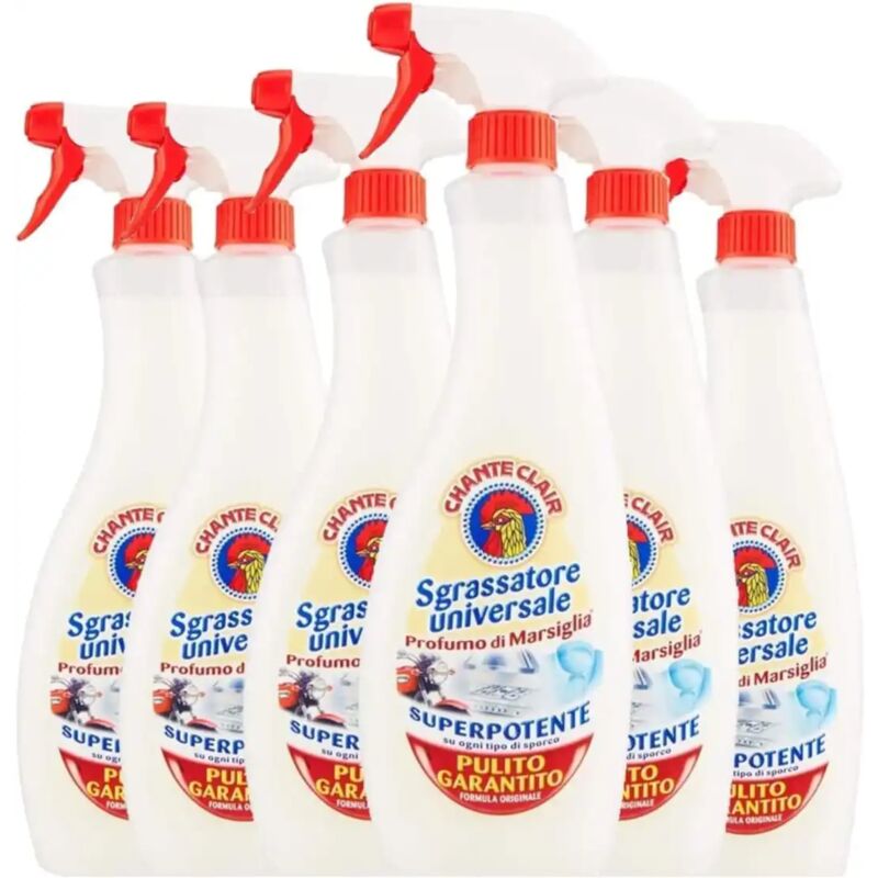 foto del prodotto chante clair sgrassatore universale super potente profumo di marsiglia 6x 600 ml
