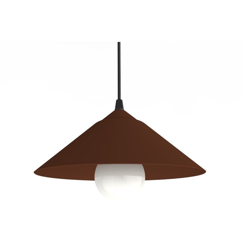 foto del prodotto chapeau sospensione, 1xe27, max 42w, metallo, corten, d25cm - lumicom