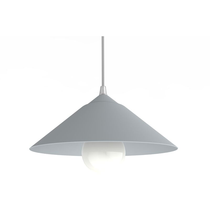 foto del prodotto chapeau sospensione, 1xe27, max 42w, metallo, grigio, d25cm lumicom