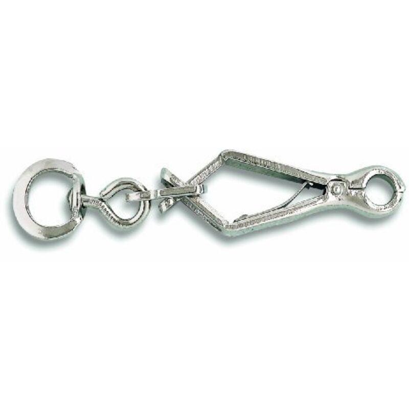 foto del prodotto chapuis 160 12n confezione di 20 moschettoni pinza acciaio nichelato lunghezza 100 mm