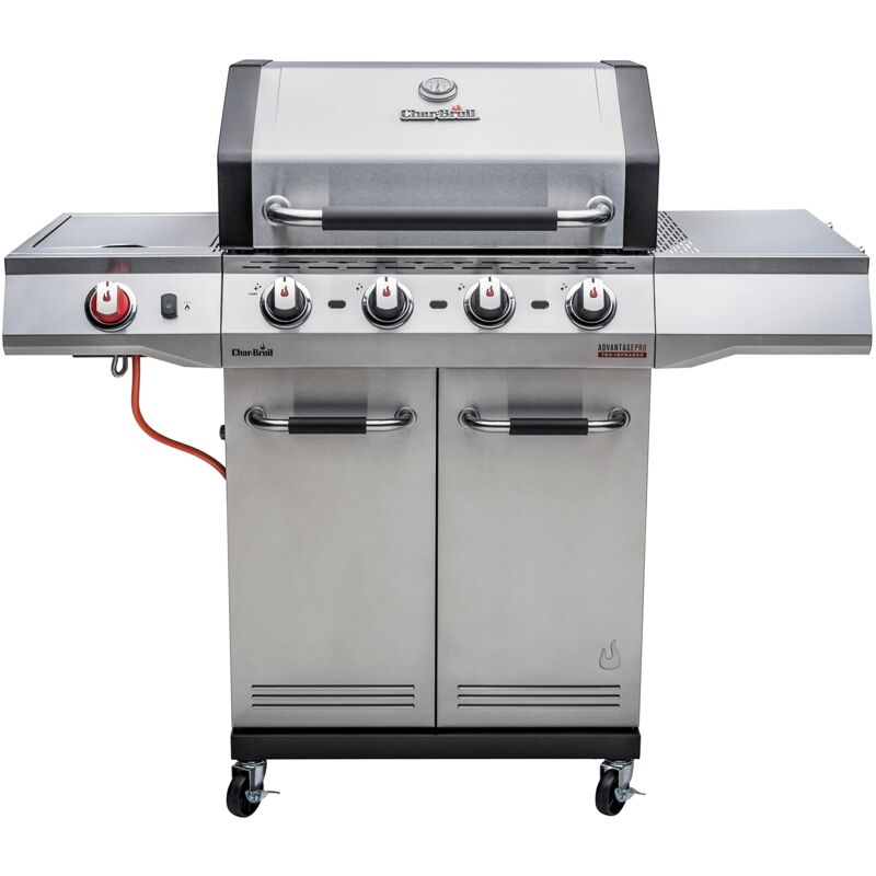 foto del prodotto char broil advantage pro s 4, gas, acciaio inossidabile ghisa smaltata in porcellana,