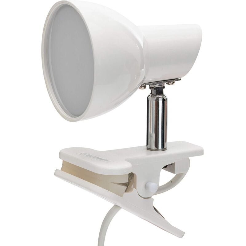 foto del prodotto charly lampada led da tavolo scrivania con clip 5 w, bianco velamp