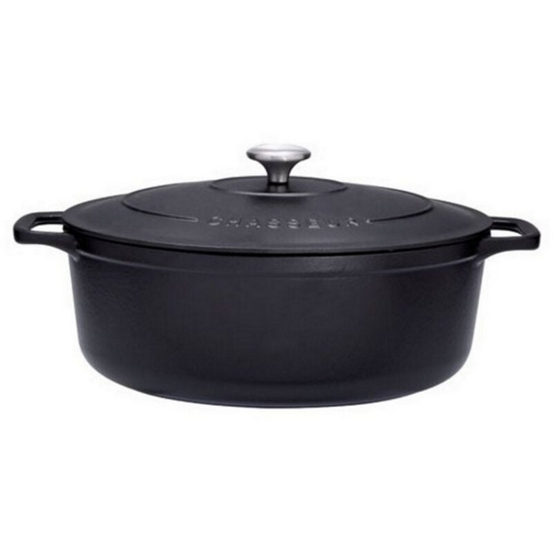 foto del prodotto chasseur casseruola ovale in ghisa smaltata 29cm nera puc472901