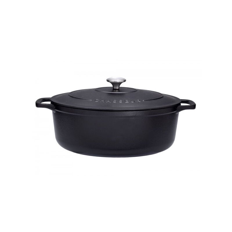 foto del prodotto chasseur sublime casseruola ovale in ghisa smaltata nera 33cm puc473301