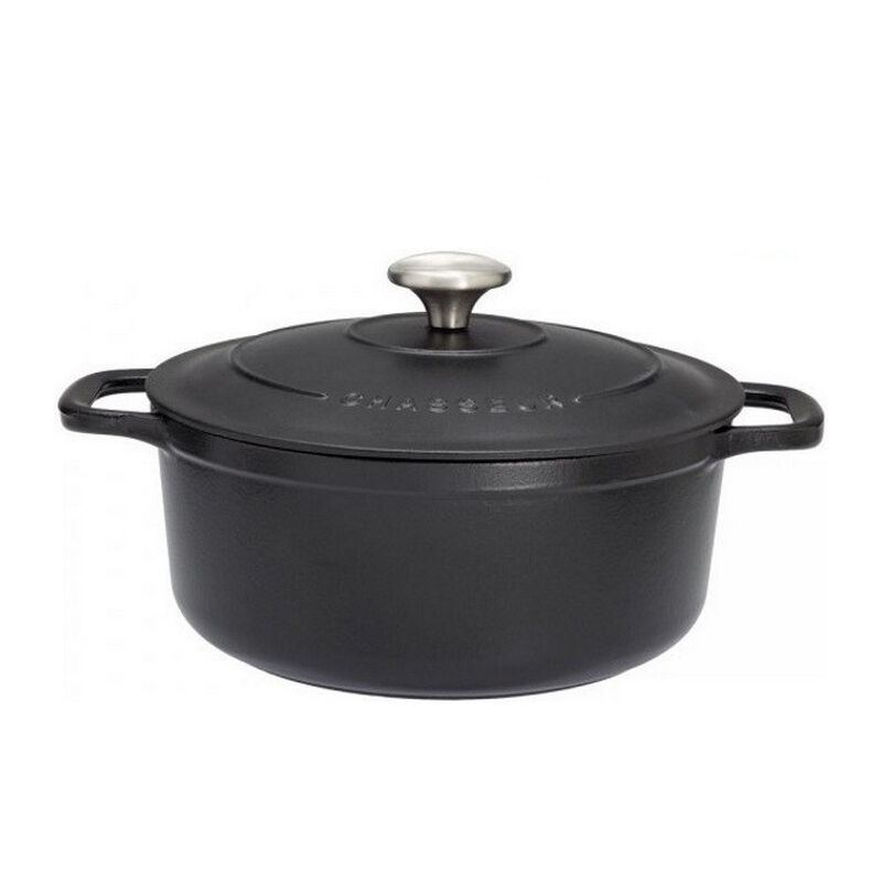 foto del prodotto chasseur sublime casseruola tonda smaltata nera 24cm puc472401