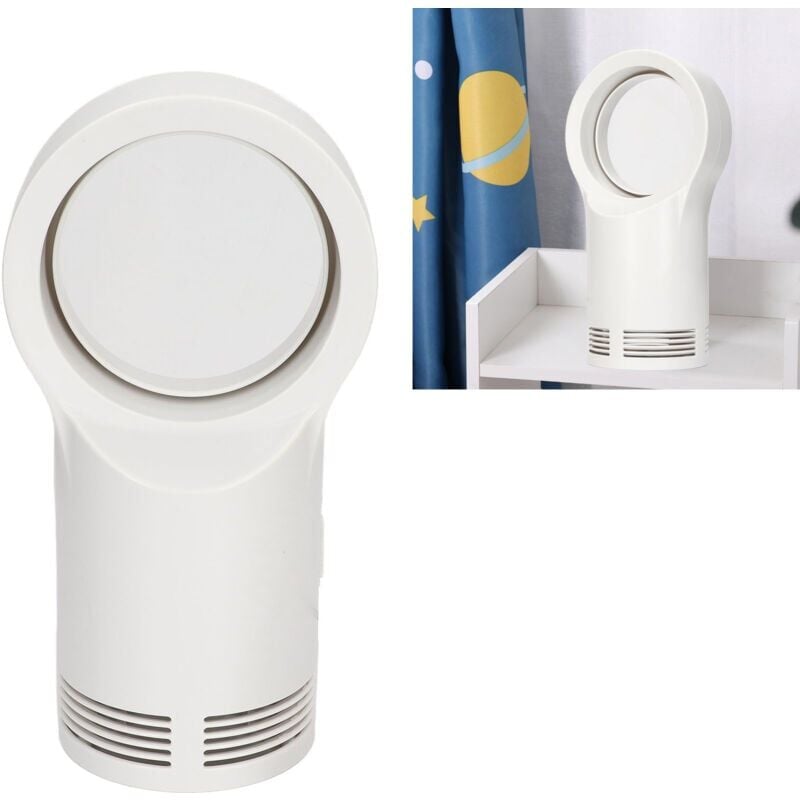 foto del prodotto chauffage elettrico senza lame, portatile, piccolo, bianco, senza foglie, per l ufficio e la casa