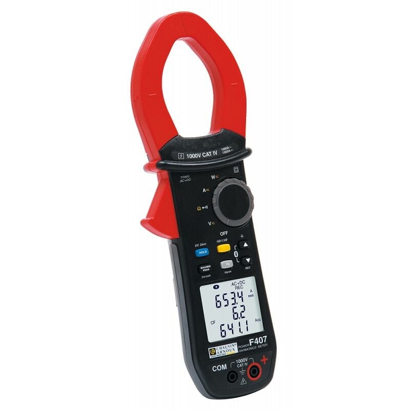 foto del prodotto chauvin arnoux pinza amperometrica autorange amra f407 cat iv 1000v funzioni tensione dc, tensione ac, corrente ac, true rms, frequenza,