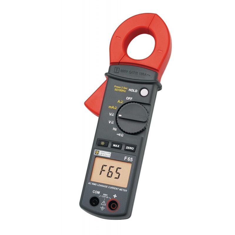 foto del prodotto chauvin arnoux pinza amperometrica autorange amra f65 cat iii 600v funzioni tensione dc, tensione ac, corrente ac, true rms, resistenza, prova