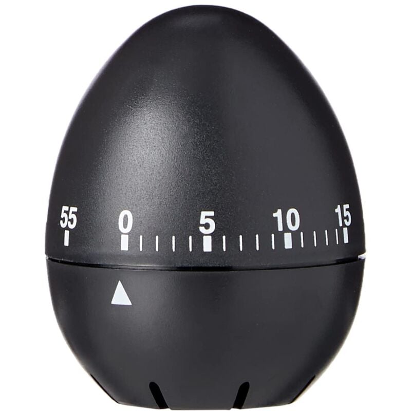 foto del prodotto chef aid timer meccanico a forma di uovo, colore nero