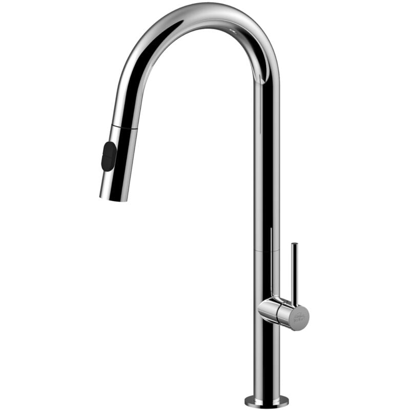 foto del prodotto chef miscelatore lavello monoforo alto con canna orientabile codice prod ch185cr - paffoni