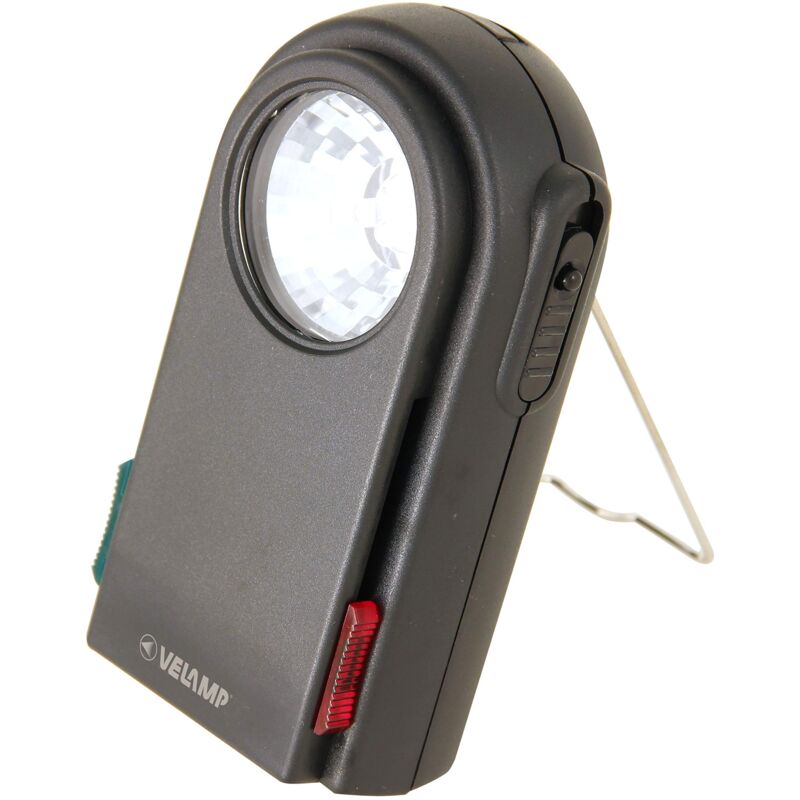 foto del prodotto chemin de fer 2 torcia 3 led con filtri colorati e pulsante morse. in plastica nero. velamp