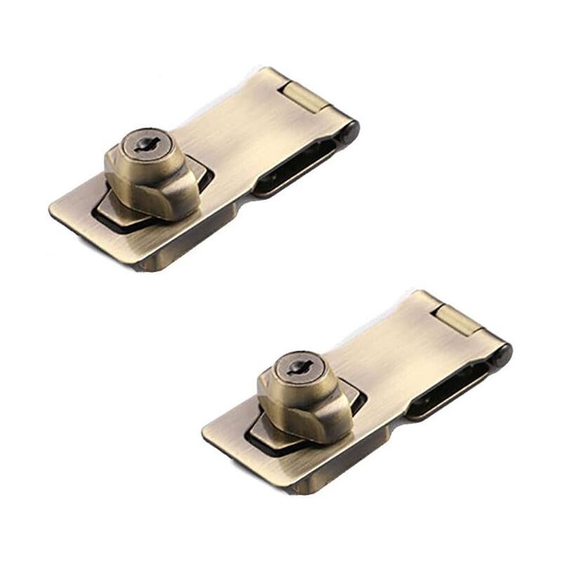 foto del prodotto chest of drawers for cabinets or furniture doors safety clasp bronze 80 x 32 mm
