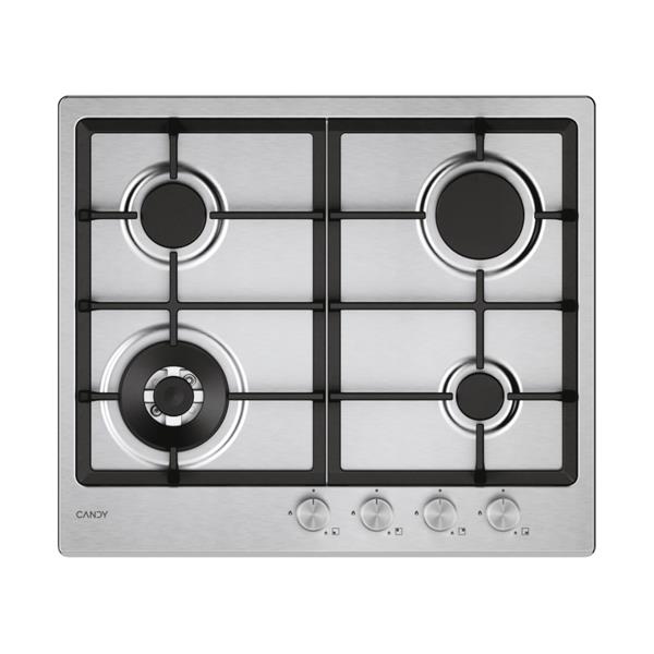 foto del prodotto chg6bf4wtx piano gas da 60cm inox griglie in ghisa 33803487