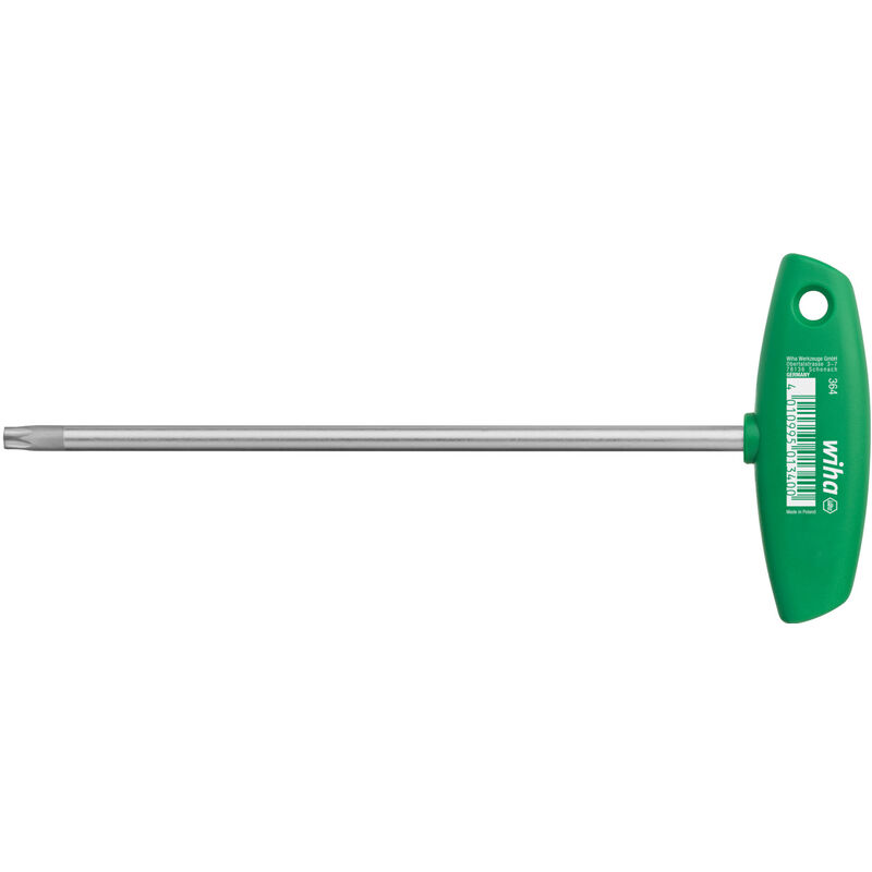 immagine 0 del prodotto chiave a brugola con impugnatura a t torx , cromatura opaca t30 01339 wiha