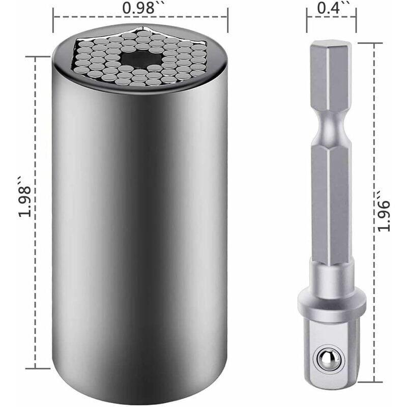 foto del prodotto chiave a bussola, chiave universale, chiave universale per dadi, chiave a bussola universale, utensili manuali multifunzionali da 7 19 mm, con