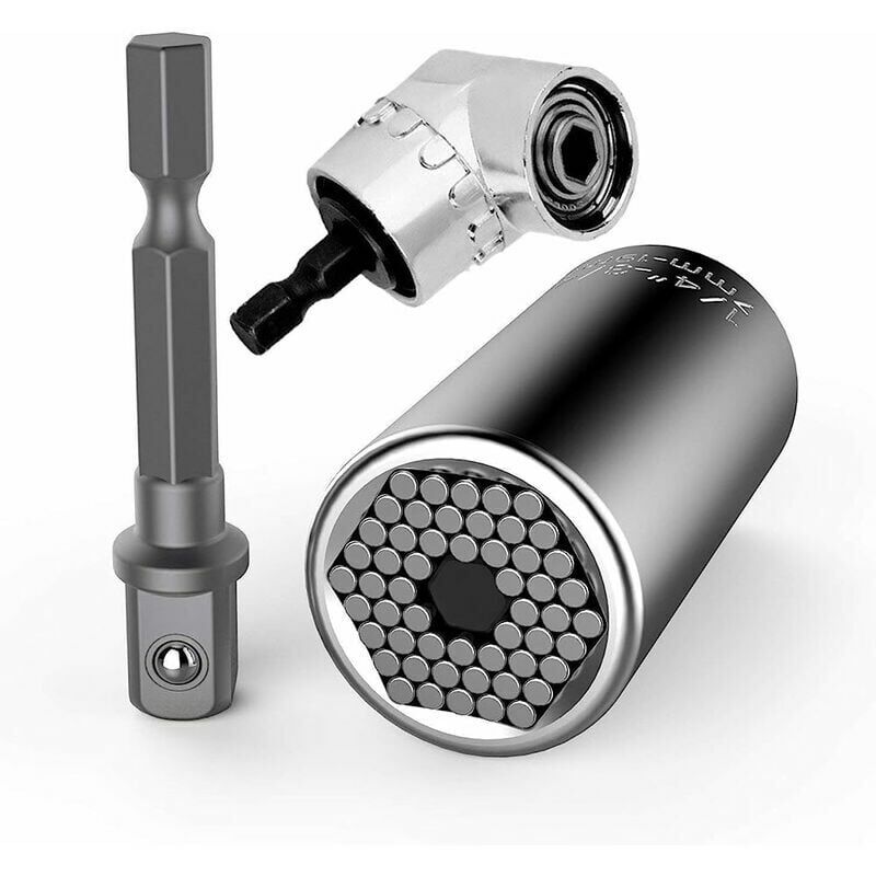 foto del prodotto chiave a bussola chiave universale dado universale chiave a bussola universale utensili manuali multifunzione 7 19 mm con adattatore per cacciavite a